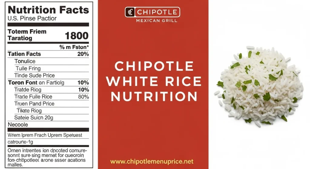 chipotle white rice nutrition