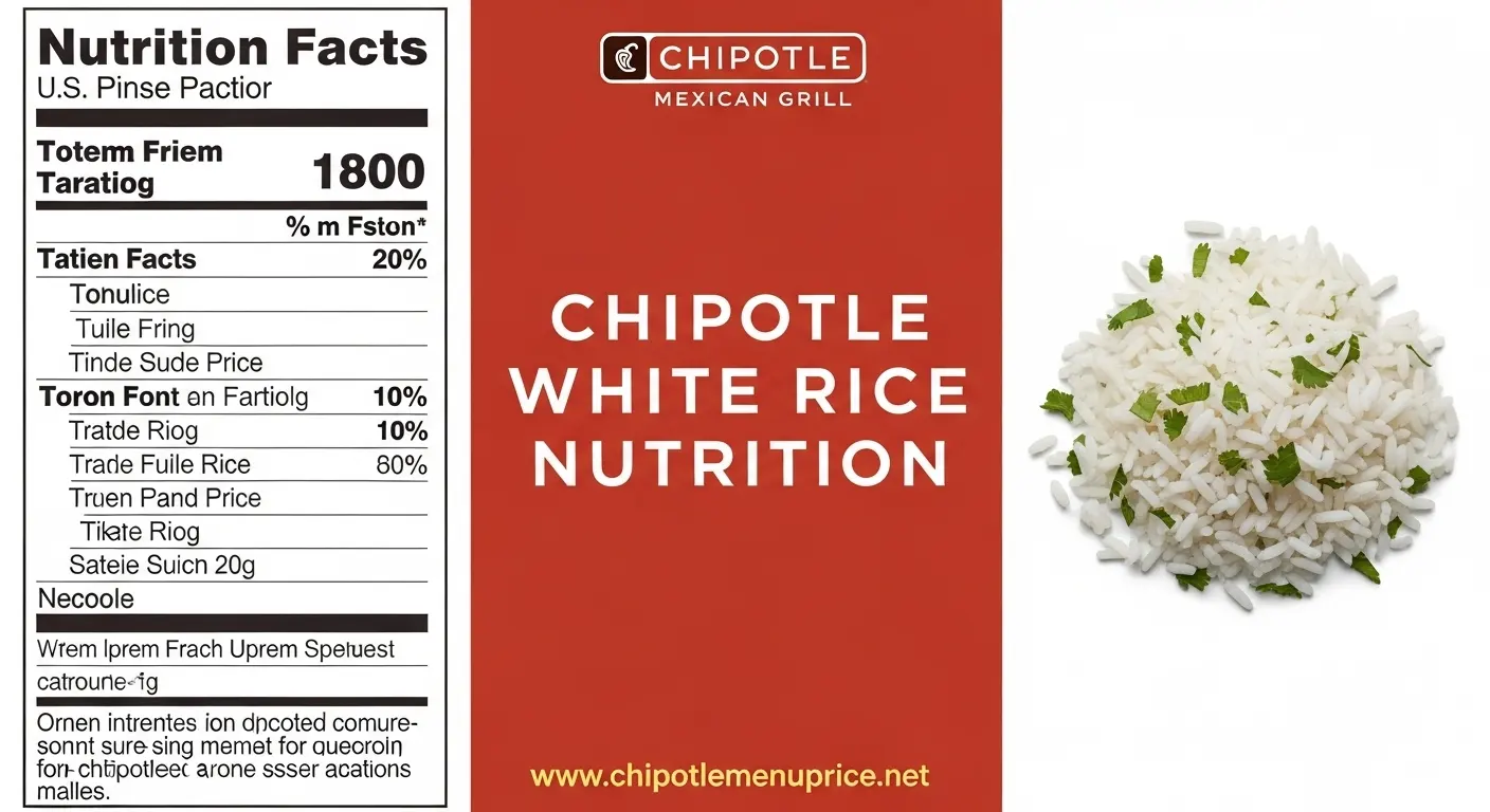 chipotle white rice nutrition